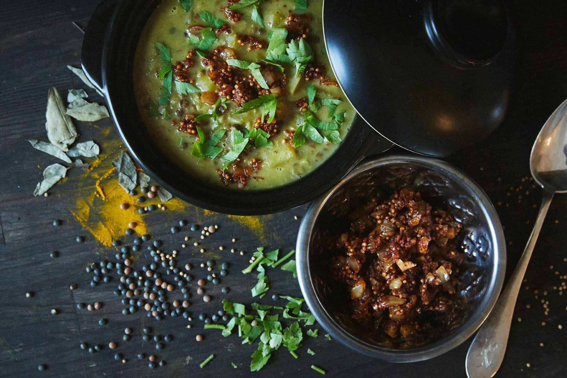 lentil soup with seed spice paste recipe